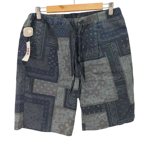 ナノユニバース NANO universe ELEPHANT BRAND ペイズリー  別注 総柄イージーショーツ メンズ JPN:L